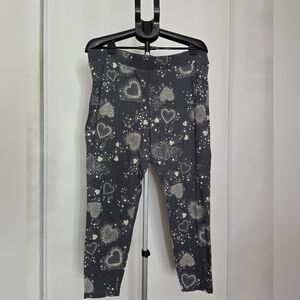 Torrid Gray Heart Pattern Leggings